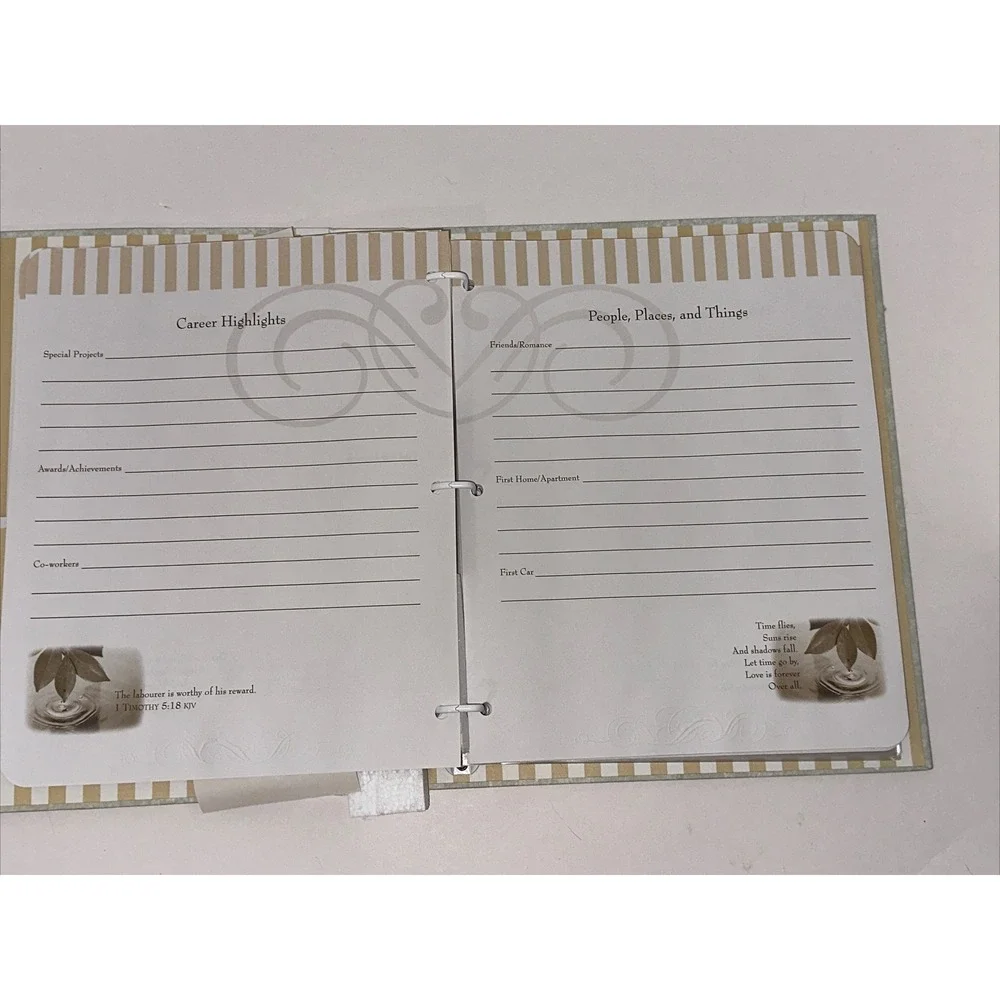 DaySpring In Loving Memory Chapters of Life Keepsake Photo Album Memory Book